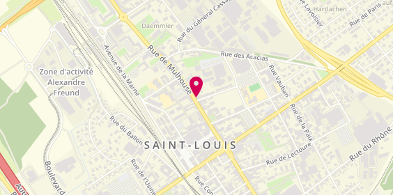 Plan de Aux Saveurs des Lys, 35 Rue Mulhouse, 68300 Saint-Louis