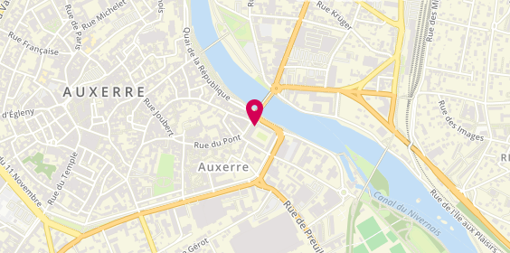 Plan de Les Fromages de Thomas | Boutique à Auxerre, 122 Rue du Pont, 89000 Auxerre