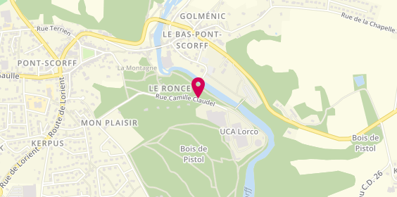 Plan de Fromagerie du Val de Scorff, 16 Rue Camille Claudel, 56620 Pont-Scorff