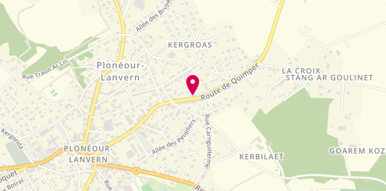 Plan de Place aux Fromages, 13 Bis Route de Quimper, 29720 Plonéour-Lanvern