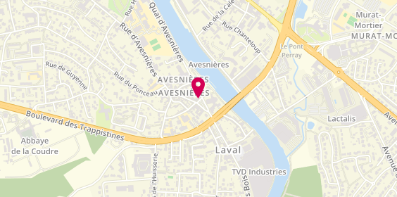 Plan de Fromagerie d'Avesnières, 4 place d'Avesnières, 53000 Laval