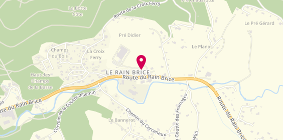 Plan de La Cave au Géromé le Tholy, 12-15 Route du Rain Brice, 88530 Le Tholy