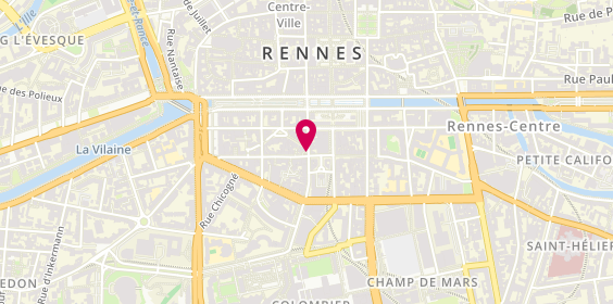 Plan de La Fromagée Jean-Yves Bordier, La Criée Marché Central Rue Nemours, 35000 Rennes