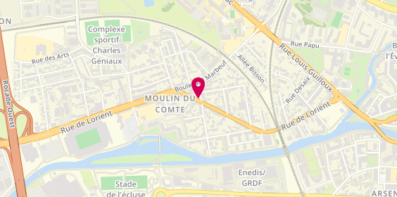 Plan de Fromagerie Moulin du Comte, 72 Bis Rue de Lorient, 35000 Rennes