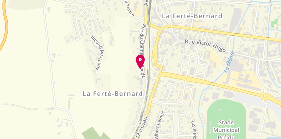 Plan de Fromageries Bel, 18 Rue du Chemin de Ronde, 72400 La Ferté-Bernard
