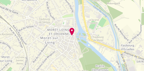 Plan de La Fromagerie de Moret, 5 Rue de l'Église, 77250 Moret-Sur-Loing