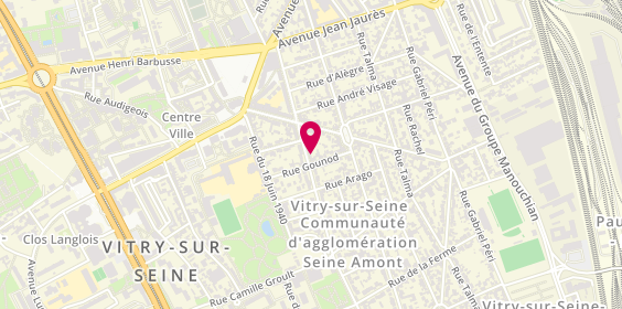 Plan de Rabier NIARD Isabelle, 44 avenue Guy Môquet, 94400 Vitry-sur-Seine