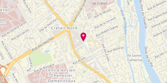 Plan de La Fromagerie du Village, 43 Rue du Général Leclerc, 94000 Créteil