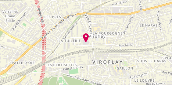 Plan de Fromageries Lescure, 42 Rue Rieussec, 78220 Viroflay