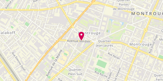 Plan de La Ferme de Montrouge, 86 avenue Verdier, 92120 Montrouge