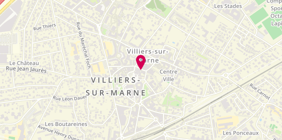 Plan de FROMAGERIE DU CENTRE Axelo, 52 Rue du Général de Gaulle, 94350 Villiers-sur-Marne