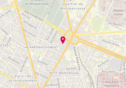 Plan de Vacroux et Fils, 5 Rue Daguerre, 75014 Paris
