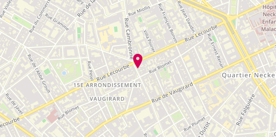 Plan de Fromagerie Androuet - Cambronne, 93 Rue Cambronne, 75015 Paris