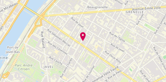 Plan de Fromagerie Beillevaire Paris Saint-Charles, 133 Rue Saint Charles, 75015 Paris