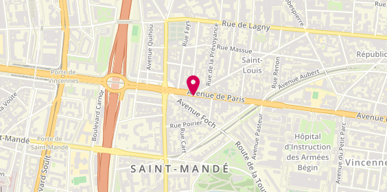Plan de Fromagerie de Saint Mandé, 121 avenue de Paris, 94160 Saint-Mandé