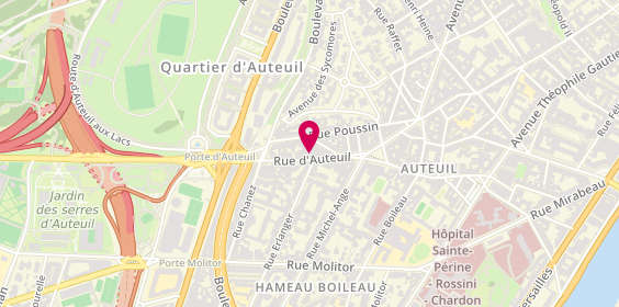 Plan de Fromagerie Laurent Dubois Auteuil, 58 Rue d'Auteuil, 75016 Paris