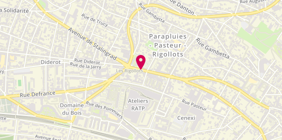 Plan de Les Fromages Divins, 127 Rue Dalayrac, 94120 Fontenay-sous-Bois