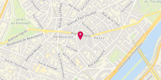 Plan de A la Ferme de Passy, 39 Rue de l'Annonciation, 75016 Paris