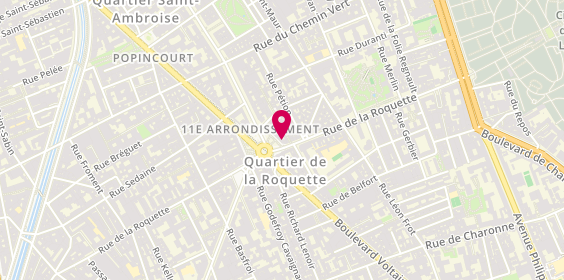 Plan de La Maison du Fromage Francois Priet, 113 Rue de la Roquette, 75011 Paris