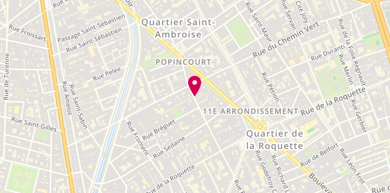Plan de Laiterie Gilbert Popincourt, 36 Rue Popincourt, 75011 Paris