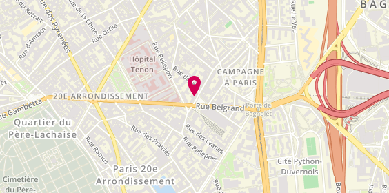 Plan de Fromagerie Riondet, 3 Rue du Capitaine Ferber, 75020 Paris