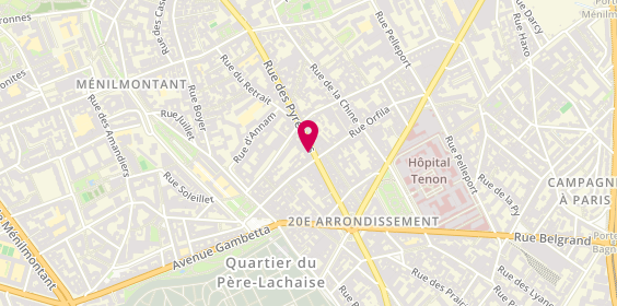 Plan de Les Fromages de Passy, 259 Rue des Pyrénées, 75020 Paris
