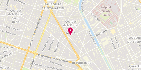 Plan de La Crèmerie, 41 Rue de Lancry, 75010 Paris