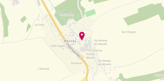 Plan de Société Fromagère de Raival, 11 Grande Rue, 55260 Raival