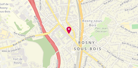 Plan de Au Bout des Fromages, 17 Rue du Général Gallieni, 93110 Rosny-sous-Bois