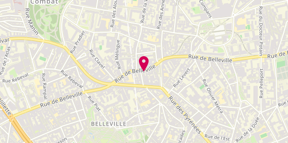 Plan de Lefort, 118 Rue de Belleville, 75020 Paris