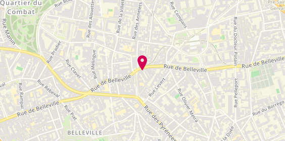 Plan de Fromagerie Saint Charles, 140 Rue de Belleville, 75020 Paris
