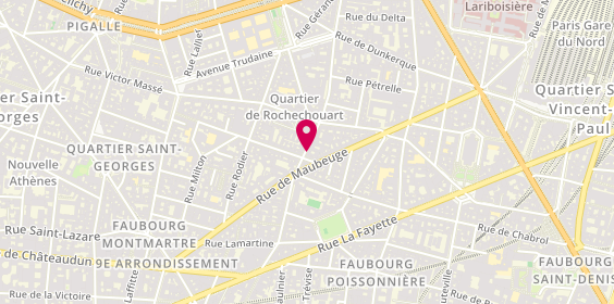 Plan de La Ferme Saint Hubert, 36 Rue Marguerite de Rochechouart, 75009 Paris