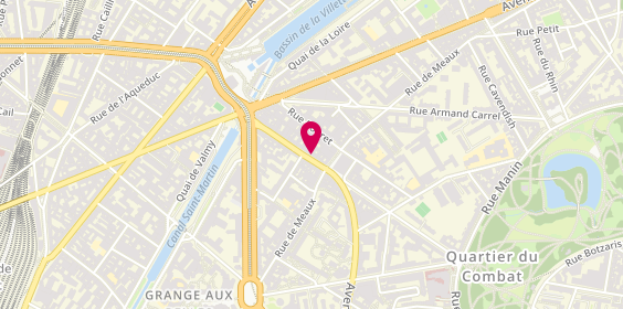 Plan de Fromagerie Secrétan PARIS, 27 avenue Secrétan, 75019 Paris