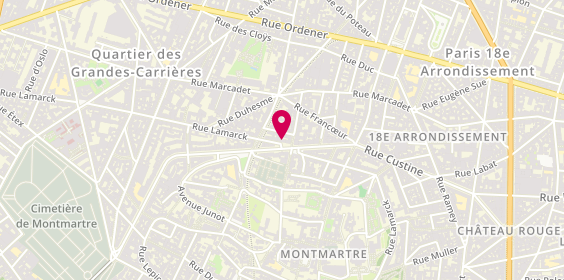 Plan de Epicerie Blanche, 66 Rue Lamarck, 75018 Paris