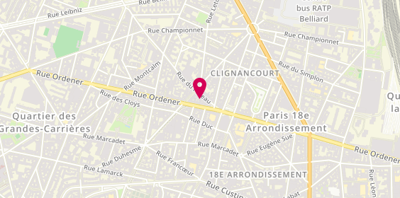 Plan de Fromagerie de Montmartre, 9 Rue du Poteau, 75018 Paris