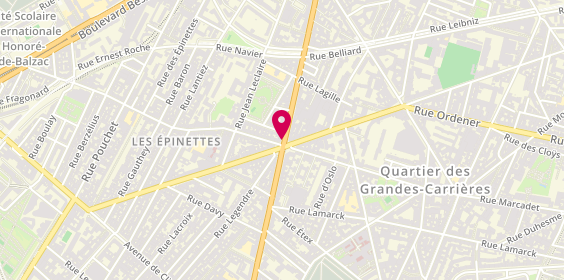 Plan de Leautey Fromagerie, 81 avenue de Saint-Ouen, 75017 Paris