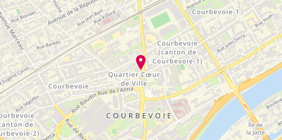 Plan de La Fromagerie d'Isa, 21 Rue de Colombes, 92400 Courbevoie