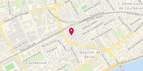 Plan de Fromagerie Gallieni, 2 avenue Galliéni, 92400 Courbevoie
