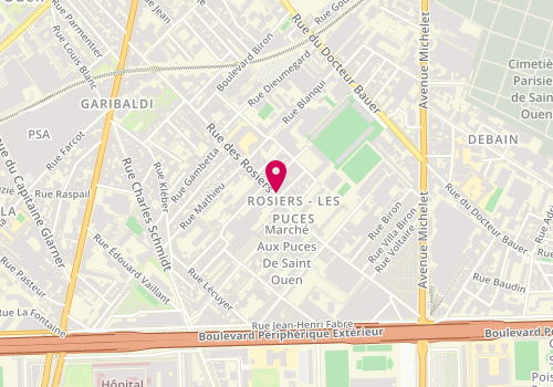 Plan de Proxi Service, 51 Rue des Rosiers, 93400 Saint-Ouen-sur-Seine