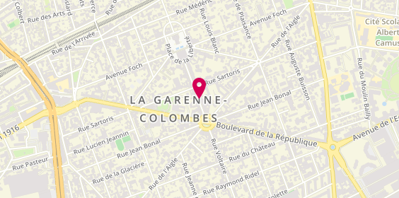 Plan de Ferme Sainte Cécile, 21 Rue Voltaire, 92250 La Garenne-Colombes