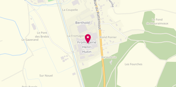 Plan de Fromageries Hutin SA, Rue du Rattentout, 55320 Dieue-sur-Meuse