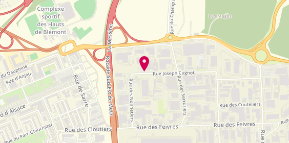 Plan de Compagnie des Fromages et Riches Monts (CF & R) SCA, 2 Rue Joseph Cugnot, 57070 Metz