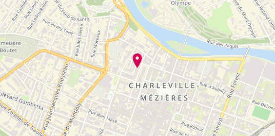 Plan de La Fromagerie, 21 Rue du Daga, 08000 Charleville-Mézières