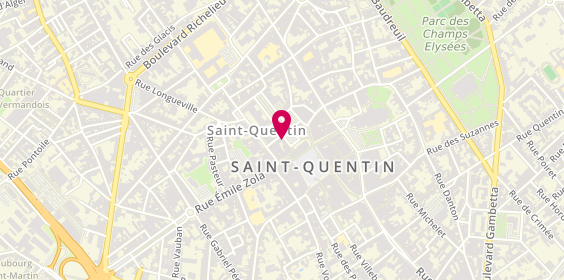 Plan de Les Provinces de France, 9 place Gaspard de Coligny, 02100 Saint-Quentin