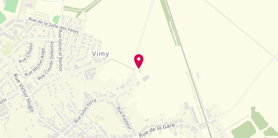 Plan de Fromagerie Vion, 59 Rue Jules Ferry, 62580 Vimy